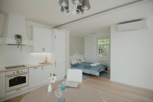 Ένα ή περισσότερα κρεβάτια σε δωμάτιο στο The sailor's wife house - Santa Croce