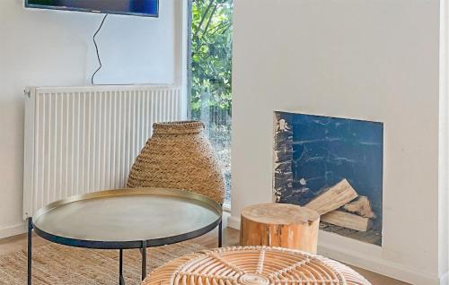 Μια τηλεόραση ή/και κέντρο ψυχαγωγίας στο Nice Home In Rheezerveen With Sauna