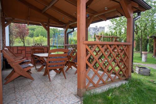 Zahrada ubytování Agroturystyka na Jurze Jacuzzi Sauna Beczka