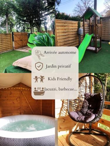 Fotografie z fotogalerie ubytování Le Chalet avec jacuzzi privatif v destinaci Nargis