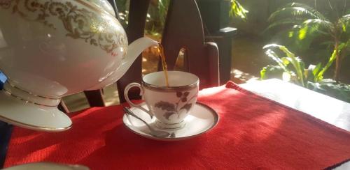 Utensilios para hacer té y café en The Green Edge