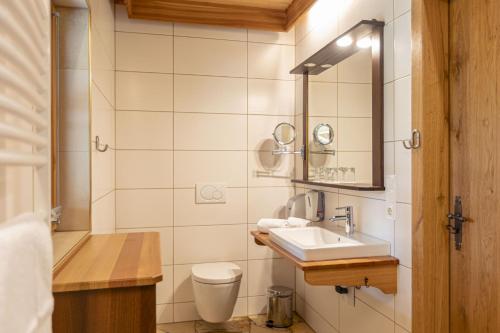 Koupelna v ubytování Apartment Samspitze