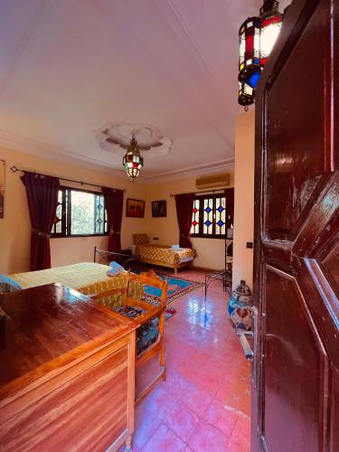 Ruang duduk di Riad le Petit Jardin