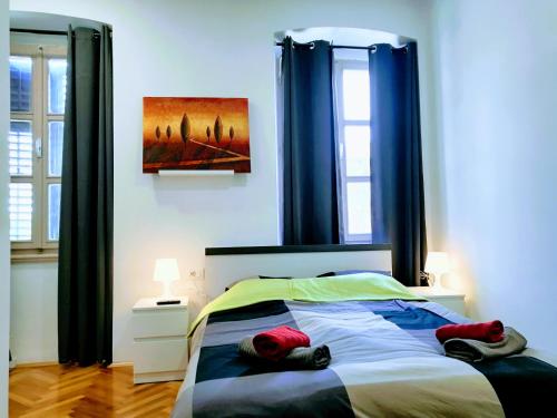 Katil atau katil-katil dalam bilik di G1 Pula Center Colosseum Apartment