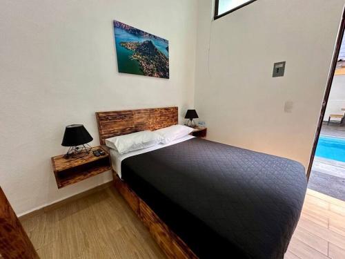 Ένα ή περισσότερα κρεβάτια σε δωμάτιο στο Quinta del Valle cuarto 4 Cómoda Suite Familiar