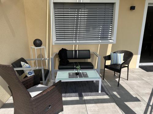 Χώρος καθιστικού στο XXL-Ferienwohnung "Panoramablick"
