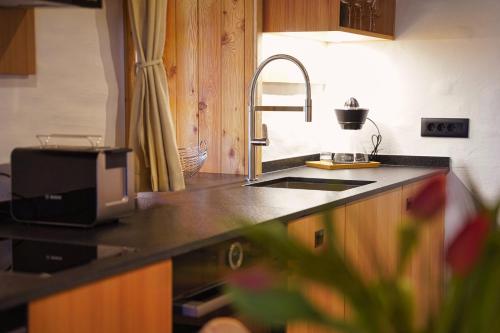 Кухня или мини-кухня в Alpine Retreat Apartments Šurc

