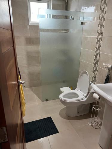 Koupelna v ubytování Confortable Apartamento