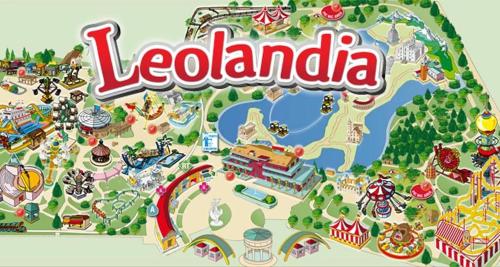 a map of the lelandasia amusement park at a casa di Leo in Capriate San Gervasio