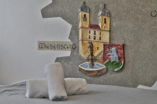 Postel nebo postele na pokoji v ubytování Moderne Ferienwohnungen - Service wie im Hotel