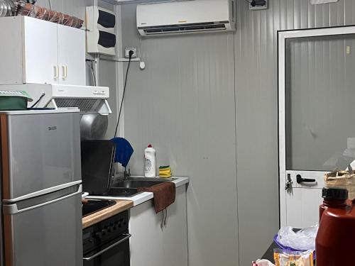 Kuchyň nebo kuchyňský kout v ubytování kamping