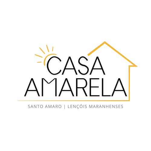 a logo of a house with the words casa amarilla at Casa Amarela - Santo Amaro in Santo Amaro