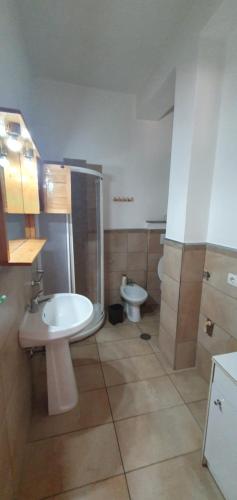 bagno con lavandino e servizi igienici di domenicocorvi89 a Viterbo