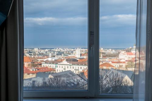 Nespecifikovaný výhled na destinaci Vilnius nebo výhled na město při pohledu z hotelu