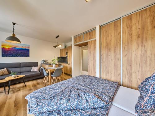 Postel nebo postele na pokoji v ubytování Studio Černý Důl-2 by Interhome