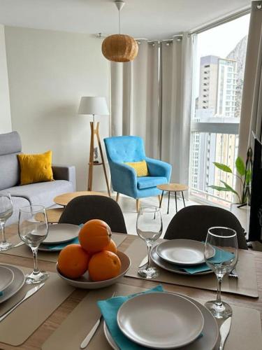 Blue armchair with sea view Apartment in Calpe