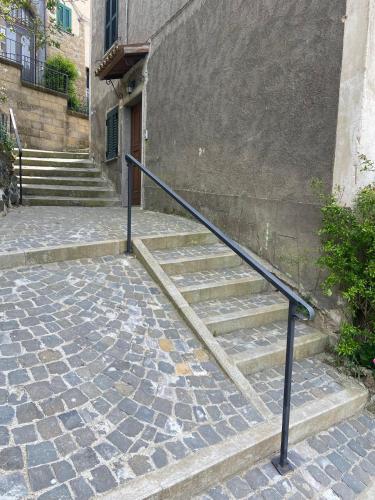 a set of stairs in front of a building at VANIA BLU Alloggio Turistico in Capodimonte