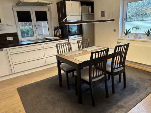Dapur atau dapur kecil di Ferienhaus Frank Grieser