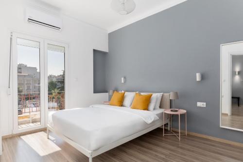 Posteľ alebo postele v izbe v ubytovaní Liberty Apt by halu! Apartments