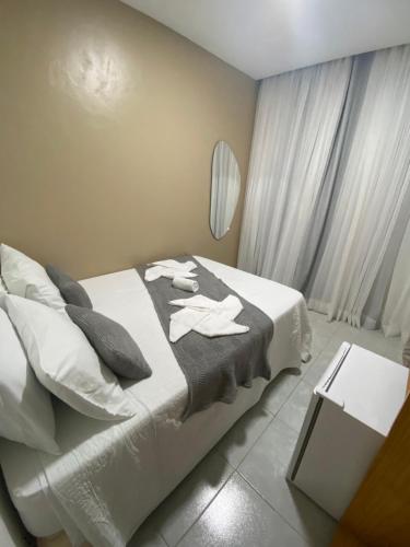 Cama o camas de una habitación en Pousada LuMar Maragogi