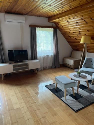 Televisyen dan/atau pusat hiburan di Guesthouse Villa Plitvička