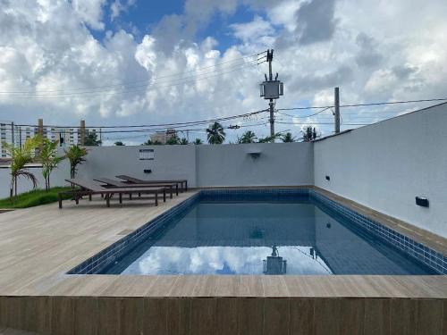 Πισίνα στο ή κοντά στο Bela Hospedagem - #Wind Palace 606 Intermares