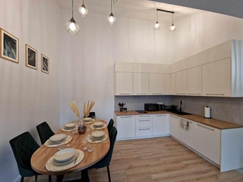 Dapur atau dapur kecil di Apartament Zielony 36 Laguna Beskidów "prywatna komórka"