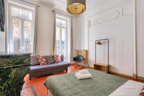 Un ou plusieurs lits dans un hébergement de l'établissement NOCNOC - Le Liberté