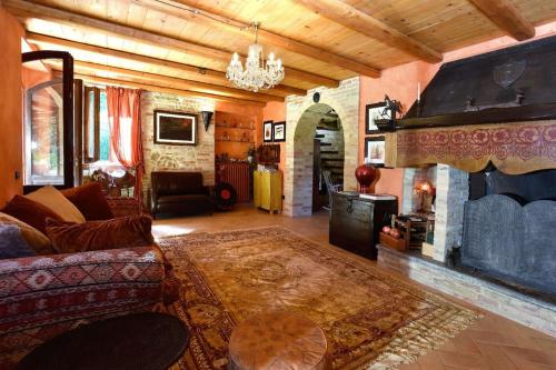 Posezení v ubytování Rustic Country house