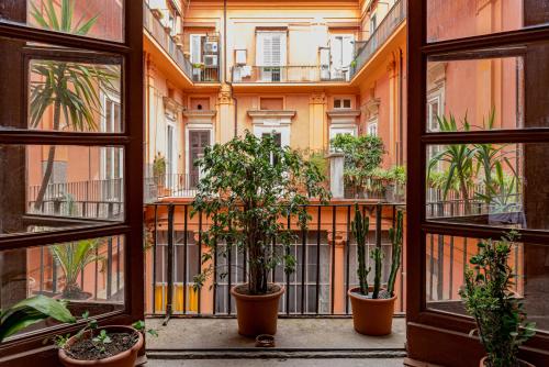 Μπαλκόνι ή βεράντα στο B&B Ruffo di Bagnara Palazzo Monumentale