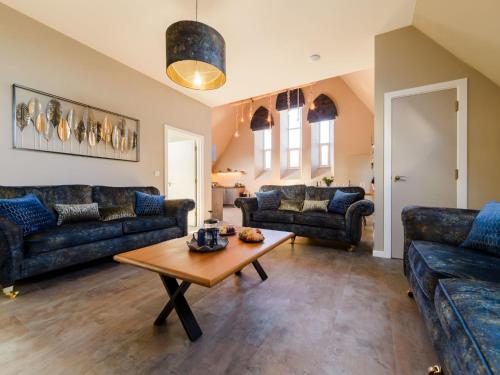 Χώρος καθιστικού στο Holiday Home Beach House by Interhome