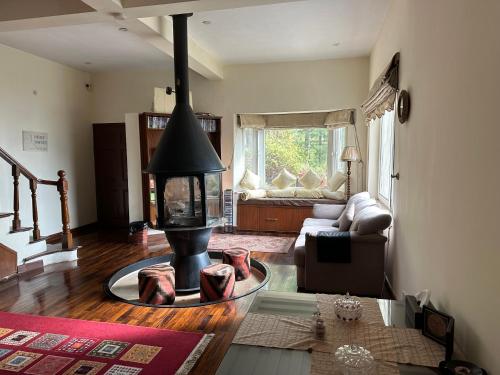 Χώρος καθιστικού στο Sarah's Lodge