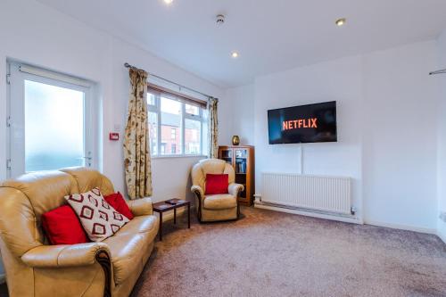 TV o dispositivi per l'intrattenimento presso Professional Contractor's Retreat, Superfast WIFI, FREE Van Parking CCTV