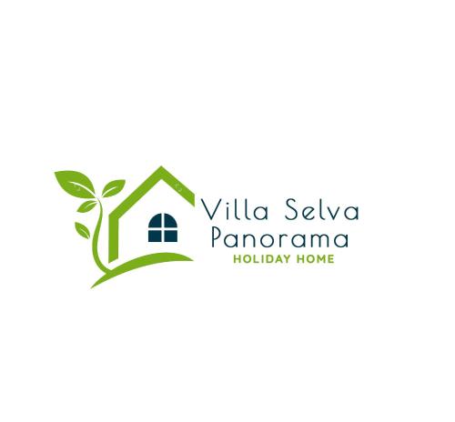 a house with a tree and leaves logo at Selva Panorama in Selva di Fasano