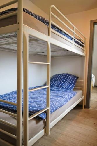 a bedroom with two bunk beds in a room at Ferienwohnung Am Bollenbach in Idar-Oberstein