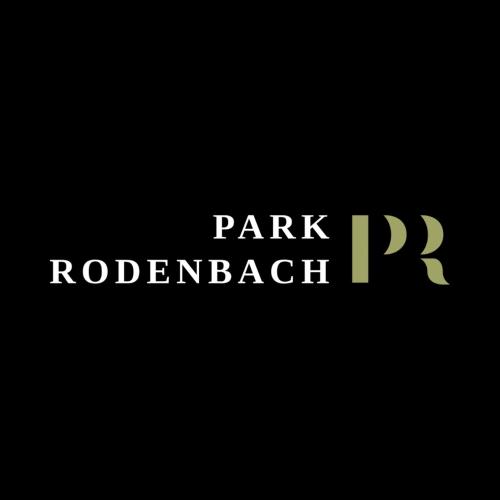 ein Schild mit den Worten, neu aufgeladener Park istg in der Unterkunft B&B Park Rodenbach in Roeselare