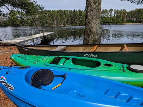 Φωτογραφία από το άλμπουμ του Lakefront Log Cabin Loft Kayaks Beach Ev σε Black River Falls