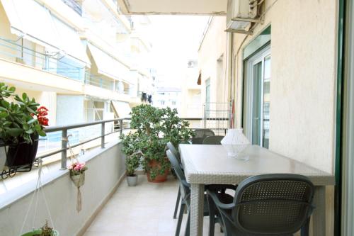 Balkón nebo terasa v ubytování Appartamenti Vista Mare Saranda