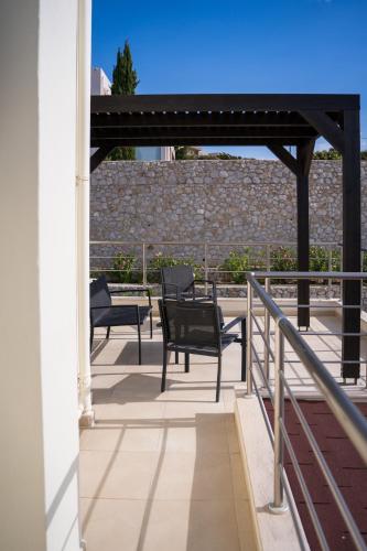 Balkoni atau teres di Villa Chrysa Rhodes
