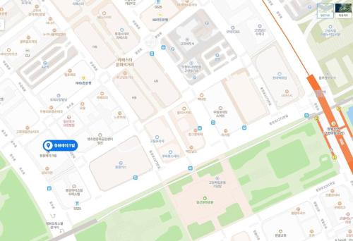 a map of the campus of cornell at Like U Residence in Goyang