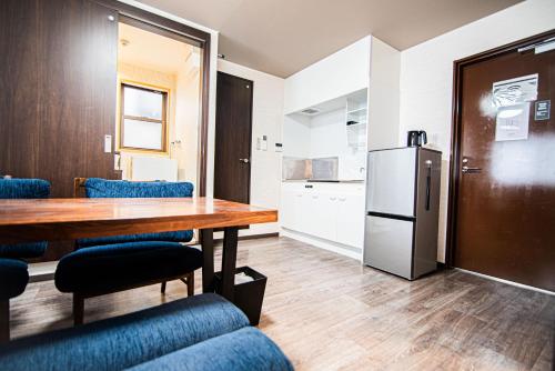 Cuisine ou kitchenette dans l'établissement ホテルアマランサス京都五条