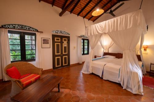 Katil atau katil-katil dalam bilik di Ging Oya Lodge