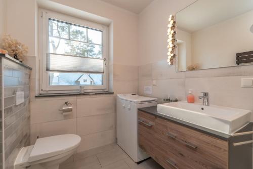 Koupelna v ubytování Ferienhaus Meerzeit