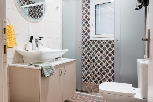 Ένα μπάνιο στο Meda apartments 1