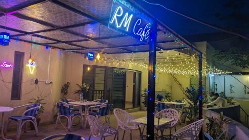 A restaurant or other place to eat at R.M RESIDENCY