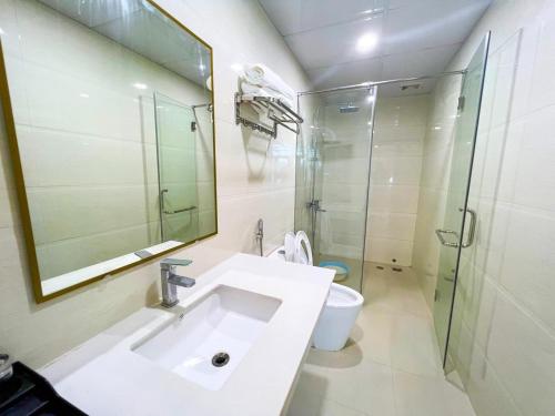 Phòng tắm tại Khách sạn Việt Yên Sầm Sơn