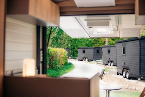 Κήπος έξω από το Camping-Lodge für 2 Prs
