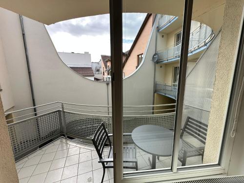 En balkong eller terrasse på Vila Dům Evropa