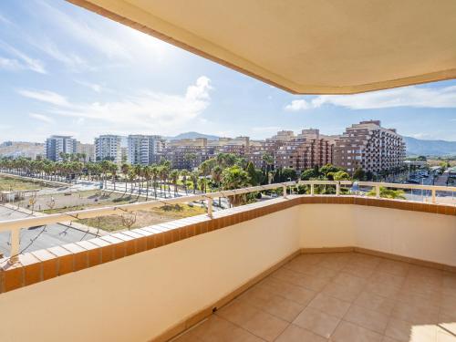 een balkon met uitzicht op de stad bij Apartment Vistamar II - Marina d'Or by Interhome in Oropesa del Mar