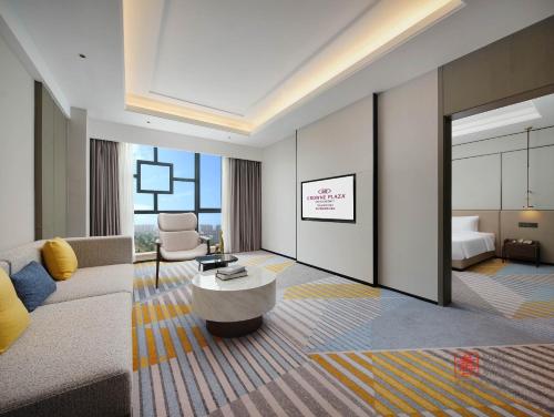 Postel nebo postele na pokoji v ubytování Crowne Plaza Dujiangyan by IHG
